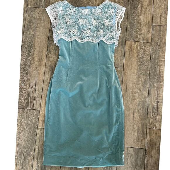 Zangtoi Women's Green & White Embroidered Sleeveless Shift Mini Dress Size - Picture 3 of 16